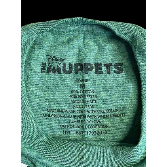 Disney The Muppet Kermit the Frog Green Graphic Retro T-Shirt Men's Sz M - Picture 5 of 6